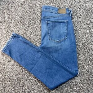 Paige Men's 33x31 Lennox Slim Fit Jeans Medium‎ Blue Wash Stretch Denim
